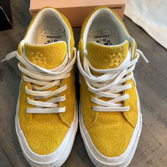 CONVERSE Golf La Fleur One Star, OX Solar/Power Yellow/White. Wom.6/Men's 4. - Picture 3 of 8
